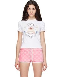 CASABLANCA - 'Casa Way' Ringer Short Sleeve T‑Shirt - Lyst