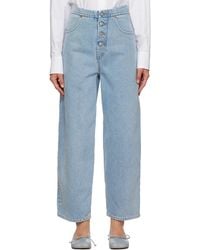 MM6 by Maison Martin Margiela - Mid-rise Cropped Jeans - Lyst