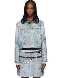 ANDERSSON BELL - Python Fade Printed Denim Jacket - Lyst