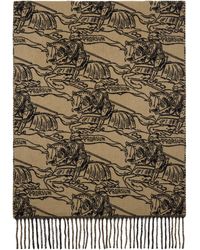 Burberry - Reversible Ekd Cashmere Scarf - Lyst