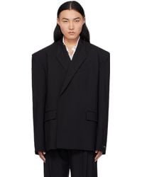 Mugler - Double Breasted Smoking Blazer - Lyst