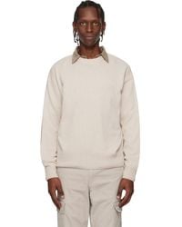 BOSS - Off- Relaxed-Fit Virgin Wool Sweater - Lyst