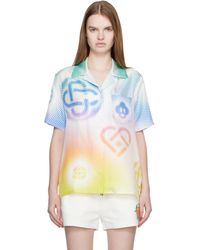 CASABLANCA - Halftone Logo Short-Sleeve Shirt - Lyst