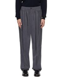Lemaire - Gray Relaxed Trousers - Lyst