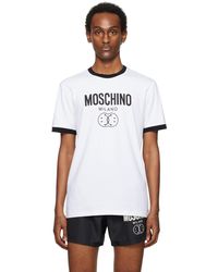 Moschino - ホワイト Double Smiley Tシャツ - Lyst