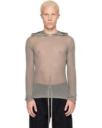 Rick Owens - Tower Sheer Hoodie - Lyst