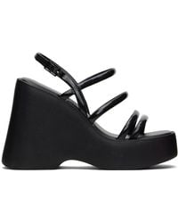 Melissa - Black Jessie Platform Heeled Sandals - Lyst