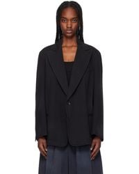 OPEN YY - ブラック ウォッシュ テーラードジャケット - Lyst