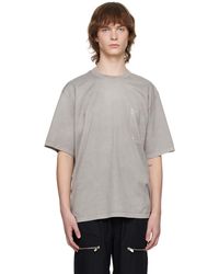 Attachment - T-shirt gris à effet usé - Lyst