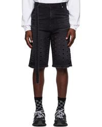 we11done - Non-Stretch Denim Shorts - Lyst