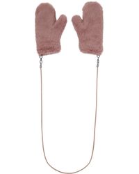 Max Mara - Pink Ombrato Mittens - Lyst