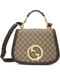 Gucci - Beige Medium Interlocking G Blondie Bag - Lyst
