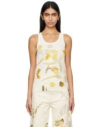 Feng Chen Wang - Off- Printed Tank Top - Lyst