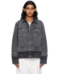 Stella McCartney - Tonal Panelled Denim Jacket - Lyst