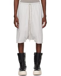 Rick Owens - Off- Temple Drawstring Pods Shorts - Lyst