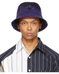 Feng Chen Wang - Purple & Black Tie Dye Bucket Hat - Lyst