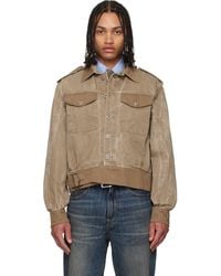 Our Legacy - Khaki Battle Denim Jacket - Lyst