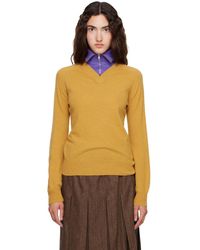 MM6 by Maison Margiela - Layered Neckline Sweater - Lyst