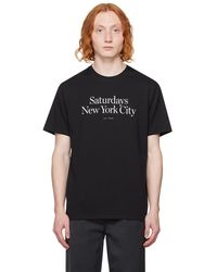 Saturdays NYC - T-shirt miller noir - Lyst