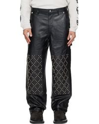 THUG CLUB - Tc Studded Leather Work Pants - Lyst