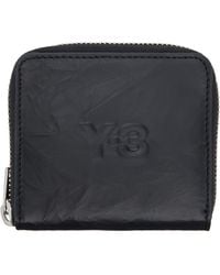 Y-3 - Crinkle Leather Wallet - Lyst