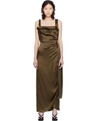 Maison Margiela - Silk Satin Maxi Dress - Lyst