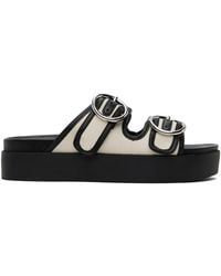 Rag & Bone - Off- & Geo Buckle Platform Slides - Lyst