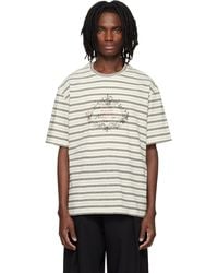 WOOYOUNGMI - Off- Striped T-Shirt - Lyst