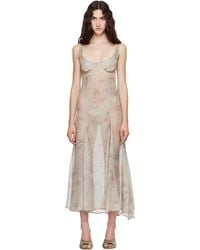 Collina Strada - Pamela Slip Midi Dress - Lyst