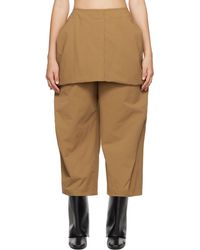 Issey Miyake - Brown Canopy Trousers - Lyst