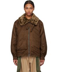 Engineered Garments - B3 Faux-Suede Bomber Jacket - Lyst