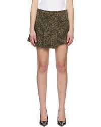 ANDERSSON BELL - Khaki Leopard Wrap Skort - Lyst