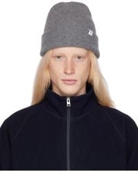 Norse Projects - Gray Merino Lambswool Beanie - Lyst