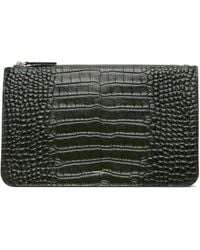 TOTEME - Threefold Croco-Embossed Clutch - Lyst