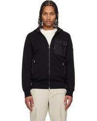 Moncler - Cotton Blend Zip-Up Hoodie - Lyst