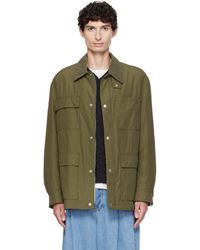 BOSS - Khaki Water-Repellent Field Checkered Lining Jacket - Lyst