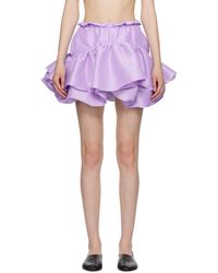 Kika Vargas - Ssense Exclusive Purple Maye Miniskirt - Lyst