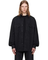 Balmain - Monogram Denim Overshirt - Lyst