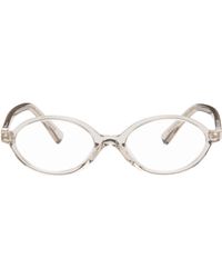 Miu Miu - Transparent Miu Regard Glasses - Lyst