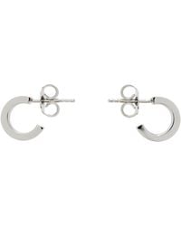 MM6 by Maison Margiela - Numeric Minimal Signature Hoop Earrings - Lyst