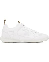 Burberry - ホワイト Matrix レザースニーカー - Lyst