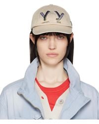 OPEN YY 'Yy' Heart Bone Ball Cap in Blue | Lyst