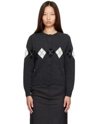 NOTHING WRITTEN - Heritage Argyle Knit Cardigan - Lyst
