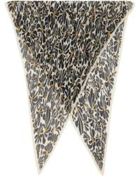 Burberry - Off- Daisy Silk Scarf - Lyst