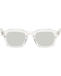 Thom Browne - Transparent Acetate Rectangular Sunglasses - Lyst