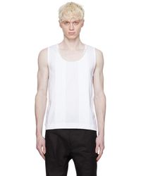 Simone Rocha - White Pleated Tank Top - Lyst