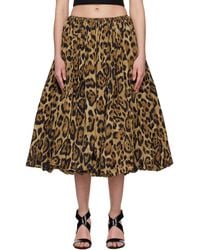Alaïa - Taffeta A-Line Midi Skirt - Lyst