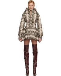 Duran Lantink - Taupe Chemisier Minidress - Lyst