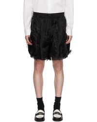 Simone Rocha - ブラック レイヤード フラップ カーゴショートパンツ - Lyst