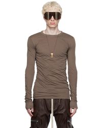 Rick Owens - Gray Double Long Sleeve T-shirt - Lyst